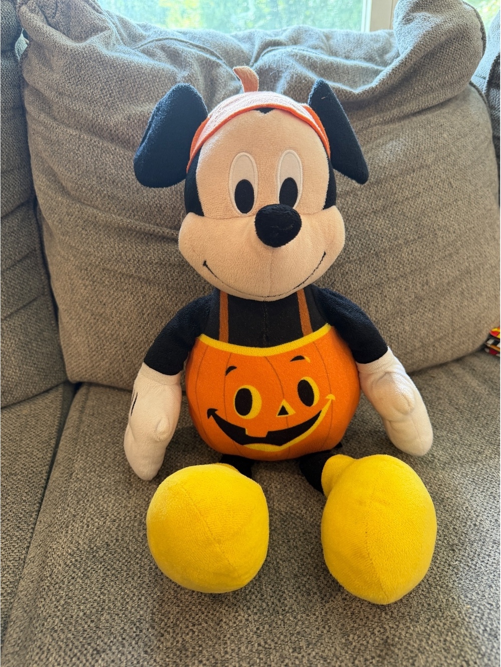 Disney Mickey Mouse Halloween Pumpkin Plush Toy